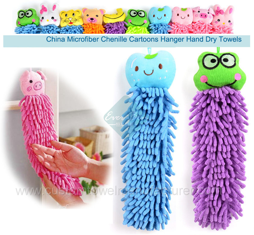China Bulk Custom Microfiber cartoon chenille hand dry Towel ball cute hand cloth towel ball Producer for Europe Germany